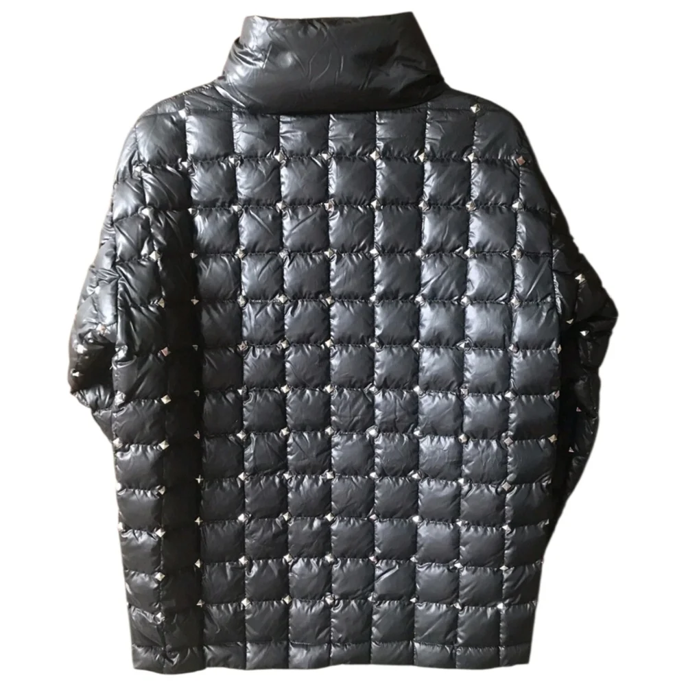 Stirling Studded Quilted Ciré Popover Jacket By Michael Kors - Oversize XS